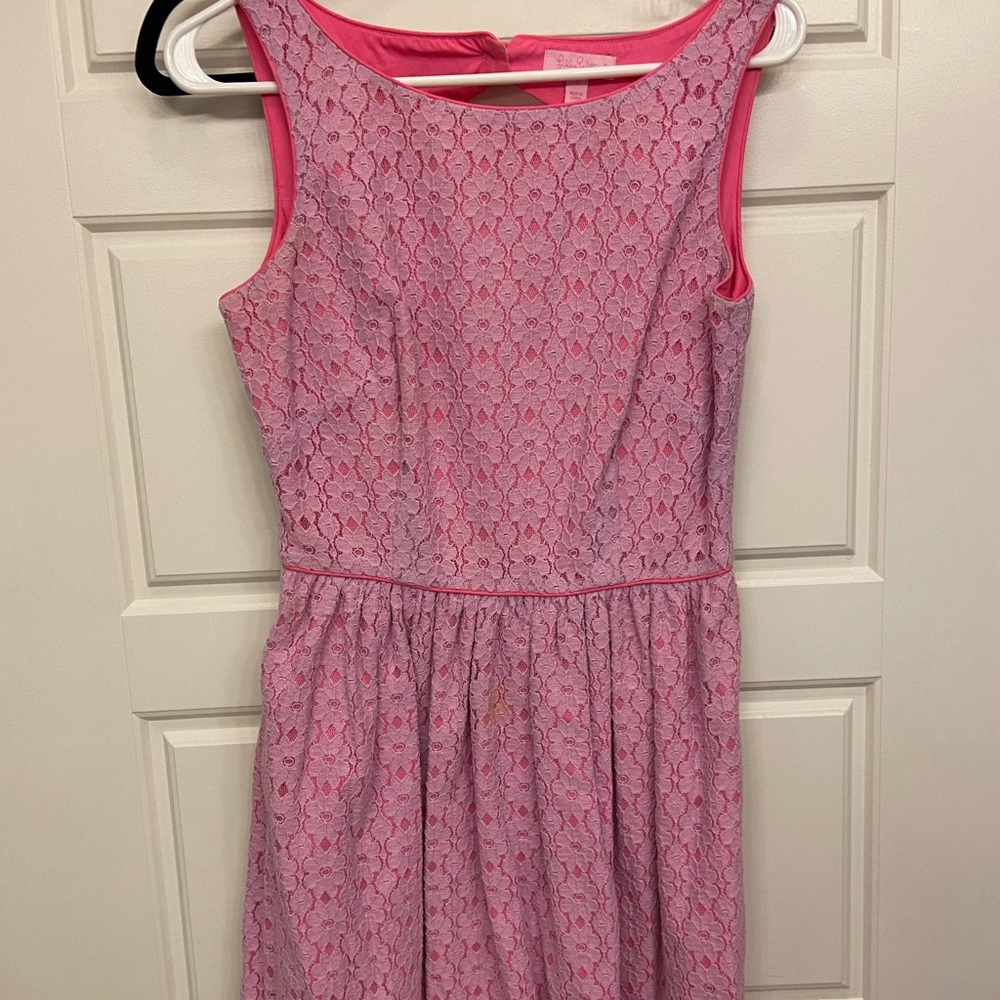 Pink lace Lilly Pulitzer Dress